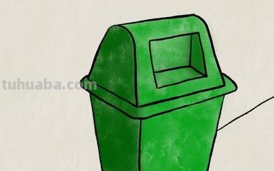 速写垃圾桶速写垃圾桶场景图片
