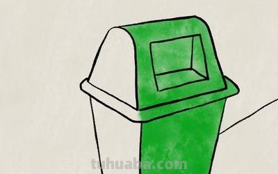 速写垃圾桶速写垃圾桶场景图片