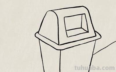 速写垃圾桶速写垃圾桶场景图片