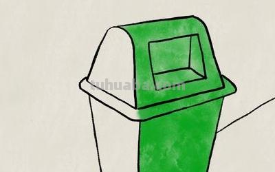 速写垃圾桶速写垃圾桶场景图片