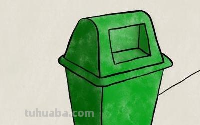 速写垃圾桶速写垃圾桶场景图片