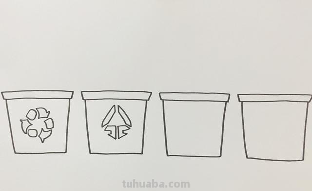 速写垃圾桶速写垃圾桶场景图片