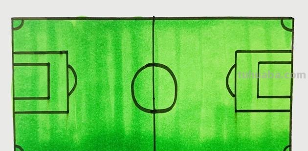 足球场速写足球场速写场景 足球场速写足球场速写场景