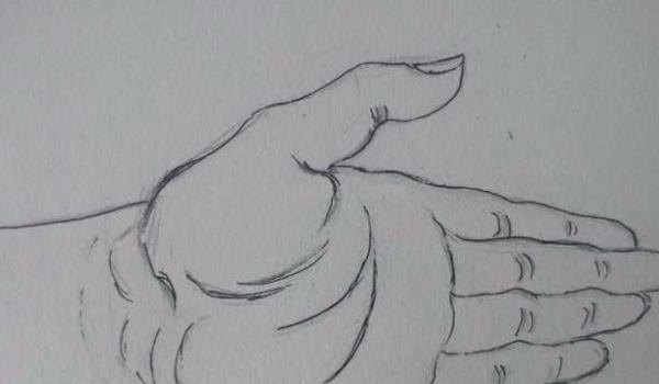 手结构速写手的速写结构 手结构速写手的速写结构