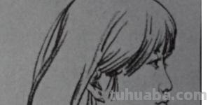 头部速写女速写头部女生