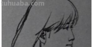 头部速写女速写头部女生