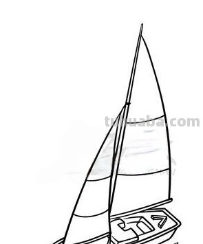 船创意速写船的创意速写