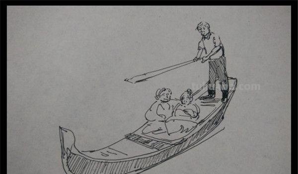 船创意速写船的创意速写