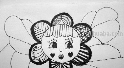黑白速写花黑白画速写 黑白速写花黑白画速写