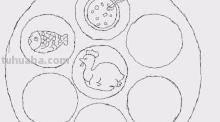 速写团圆饭速写团圆饭场景