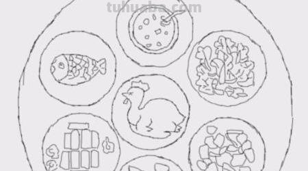 速写团圆饭速写团圆饭场景