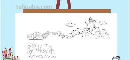 公园一角速写公园一角速写场景