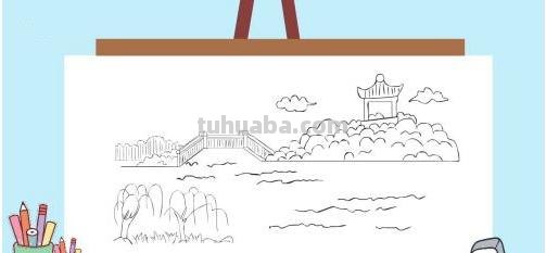 公园一角速写公园一角速写场景