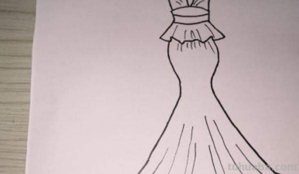 简单速写婚纱简单速写婚纱图片