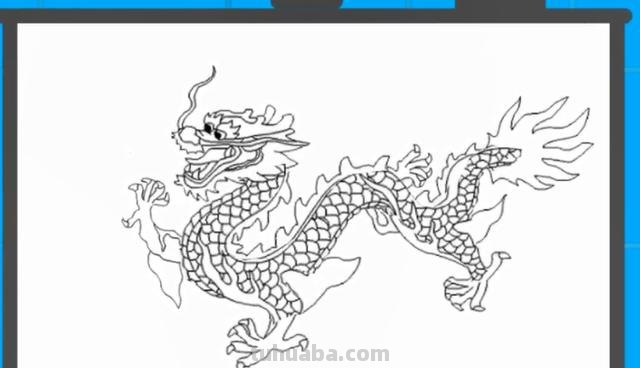 中国龙速写中国龙速写图片 中国龙速写中国龙速写图片