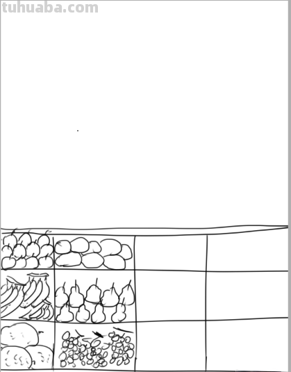 速写水果摊速写水果摊照片