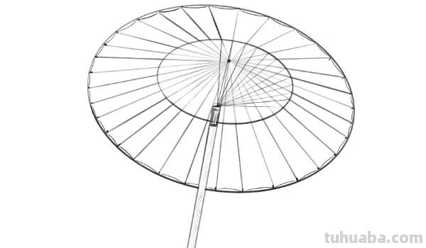 油纸伞速写油纸伞素描