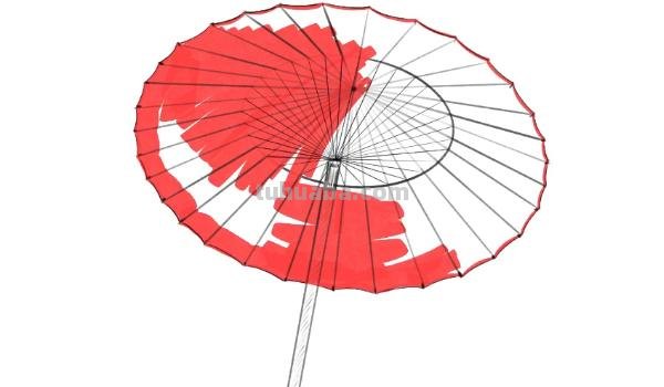 油纸伞速写油纸伞素描