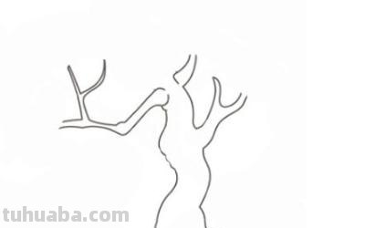 速写桃花树速写桃花树图片 速写桃花树速写桃花树图片