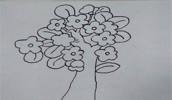 速写桃花树速写桃花树图片 速写桃花树速写桃花树图片