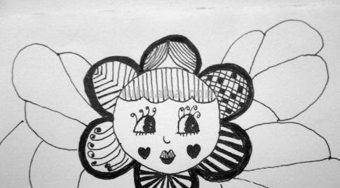 速写太阳花太阳花素描 速写太阳花太阳花素描