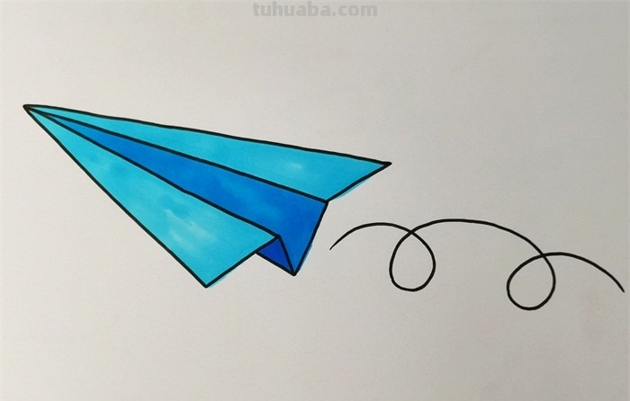 纸飞机速写纸飞机素描