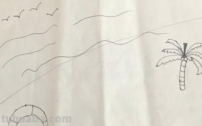 沙滩风景速写沙滩风景速写图片