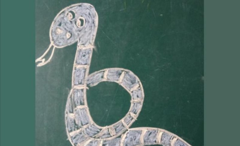 动物速写蛇动物素描蛇