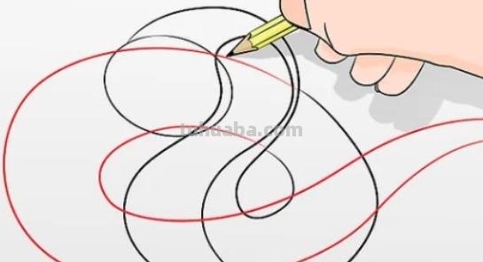 动物速写蛇动物素描蛇