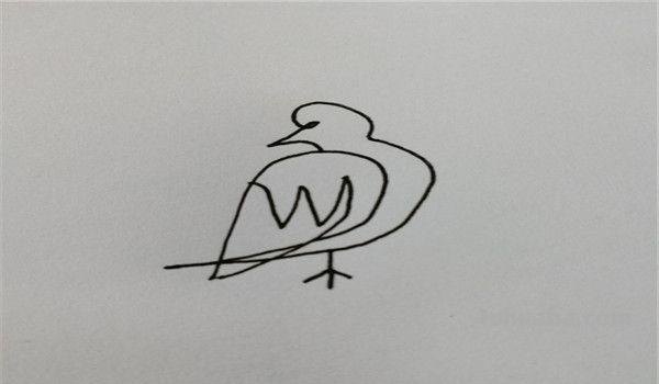 速写简笔鸟速写鸟怎么画
