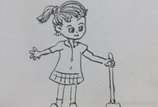 打扫卫生速写打扫卫生速写图片