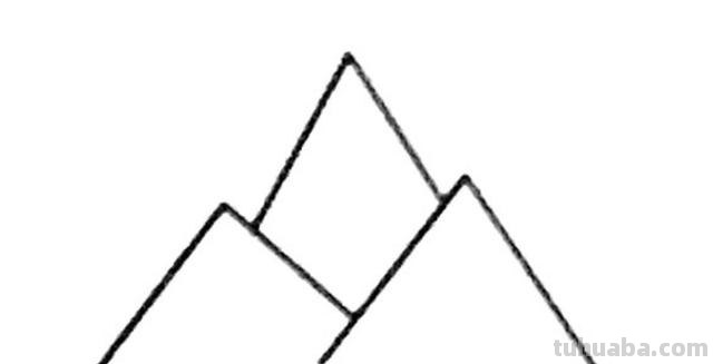 简单的山速写速写怎么画山