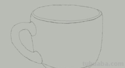 速写咖啡杯咖啡杯素描