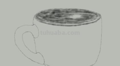 速写咖啡杯咖啡杯素描