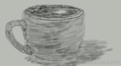 速写咖啡杯咖啡杯素描