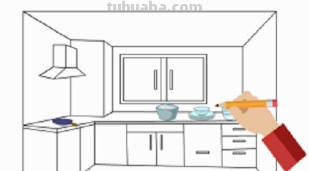 场景速写厨房一角场景速写厨房一角图片