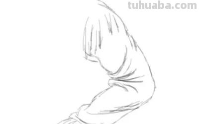 半侧脸速写速写半侧脸男