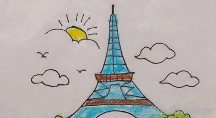 巴黎铁塔速写巴黎铁塔速写图片 巴黎铁塔速写巴黎铁塔速写图片