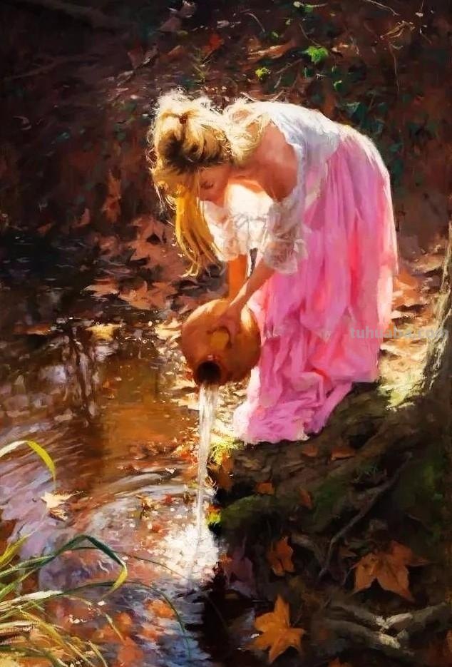 曼妙细腻的色粉画，名家手笔