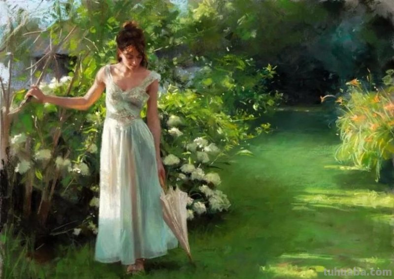 曼妙细腻的色粉画，名家手笔