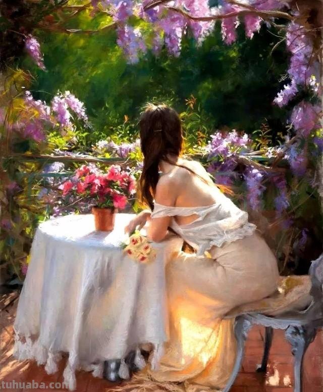 曼妙细腻的色粉画，名家手笔