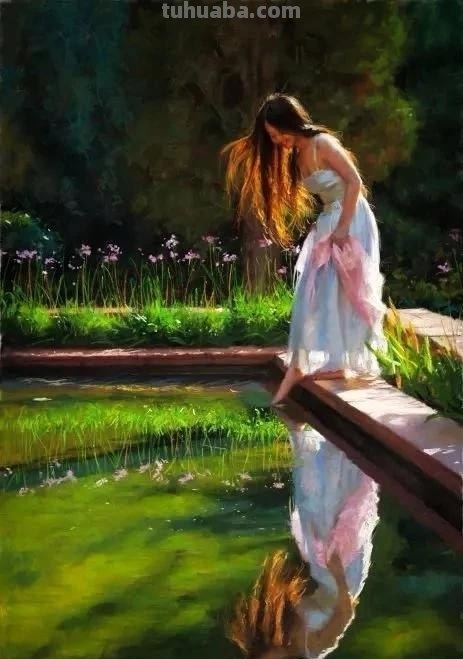 曼妙细腻的色粉画，名家手笔