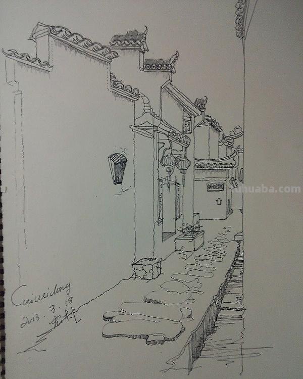 古镇风景速写简单古镇风景速写简单老街