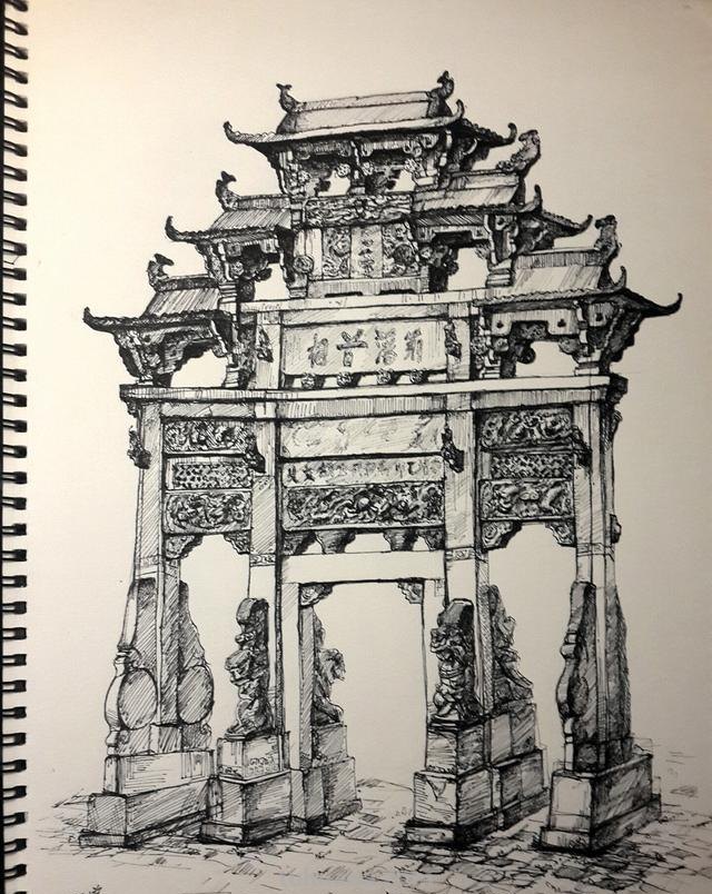 古镇风景速写简单古镇风景速写简单老街 古镇风景速写简单古镇风景速写简单老街