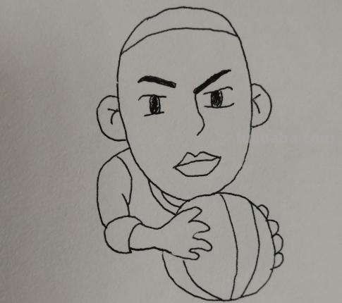 打篮球的人速写打篮球的人速写临摹