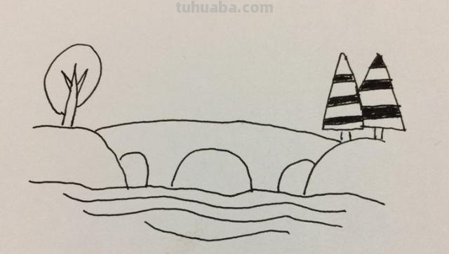 简笔速写风景简笔速写风景图片