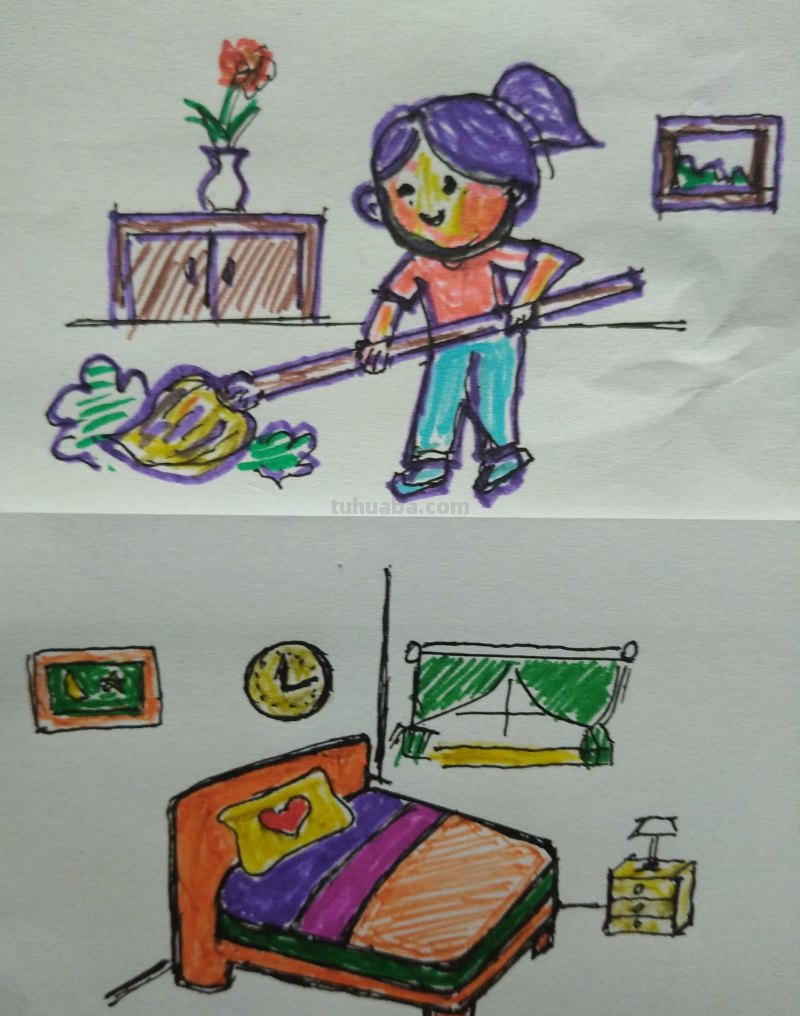 房间一角速写房间一角速写 书房一角