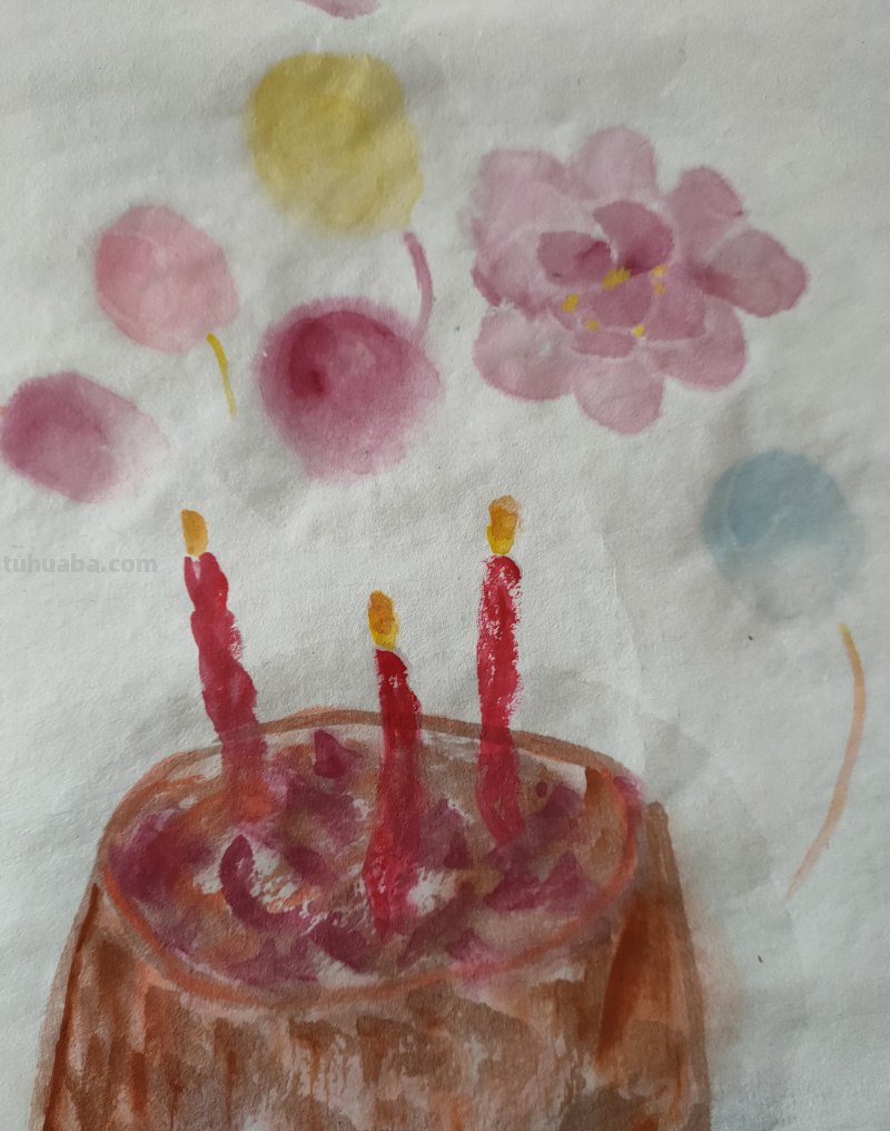 过生日场景速写过生日场景速写照片