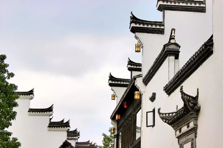 宏村马头墙速写宏村的马头墙