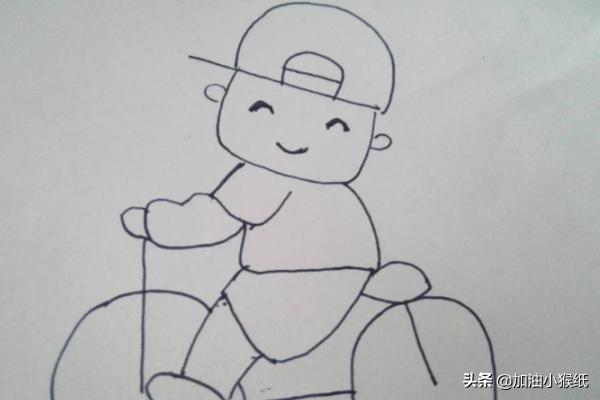 骑自行车的男青年速写骑自行车的男青年速写图片